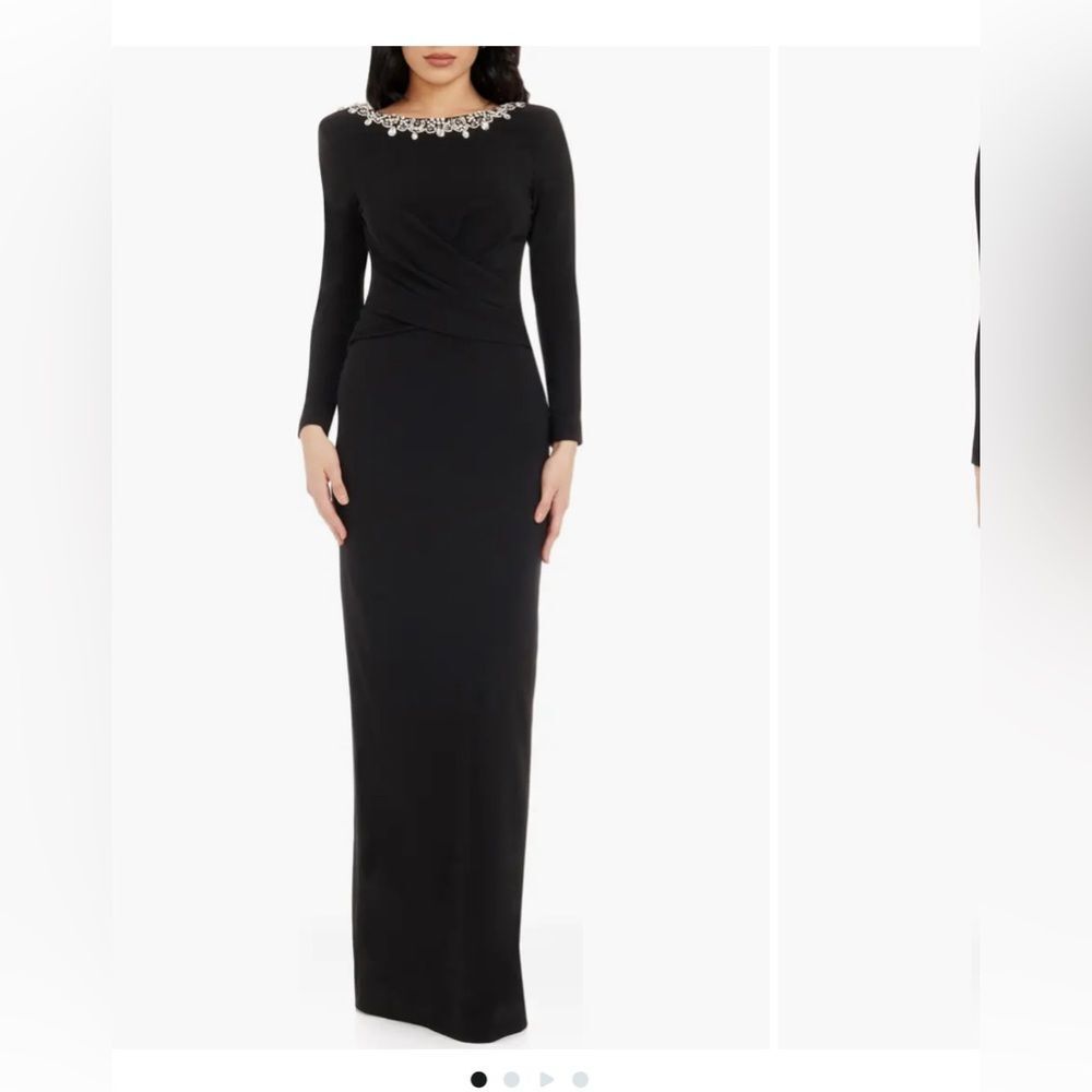Dress the Population Black Long Sleeve Dress